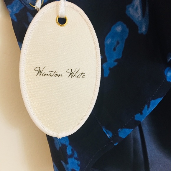 WINSTON WHITE Revolve Black Daria Tie Dye Open Back Crop Top NWT $128 Boho Fest - Picture 5 of 6